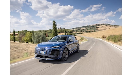 Al volante del Suv elettrico Audi SQ6 e-tron quattro