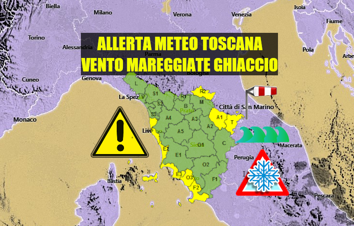 ALLERTA METEO TOSCANA, CODICE GIALLO CHE TORNA DOMANI 22 DICEMBRE ...