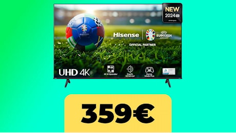 La TV Hisense 4K 50'' è in forte sconto su Amazon per il Black Friday