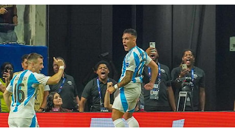 Lautaro gol, seconda Copa America di fila per Argentina