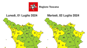 Maltempo in Toscana, torna l'allerta gialla per temporali