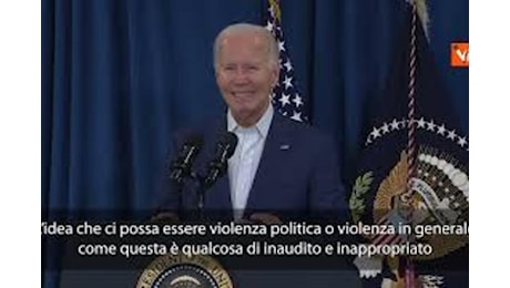 Biden condanna l'attentato a Trump: Disgustoso, non possiamo perdonarlo