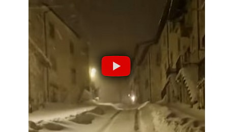 Meteo: Maltempo in Abruzzo, bufere di neve a Pescocostanzo, temperature sottozero e venti forti; il Video