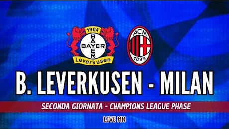 LIVE MN - Bayer Leverkusen-Milan (0-0): due minuti di recupero. Si giocherà fino al 47esimo