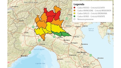 Maltempo, allerta rossa in Valtellina e Valchiavenna