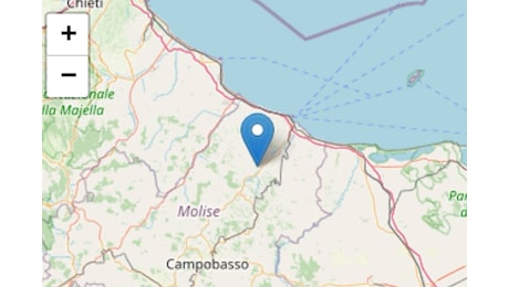 Scossa di terremoto in basso Molise di magnitudo 4, epicentro a Montecilfone. Tanta paura nella notte