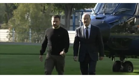 IL VIDEO. Zelensky arriva anche a Berlino per chiedere più armi a Scholz