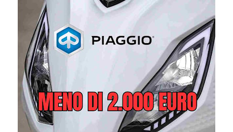 Lo scooter Piaggio a meno di 2000 euro, lo sconto te lo offre lo Stato: puoi approfittarne subito