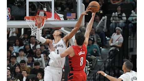 NBA, punti e stoppate: Wembanyama è già nella storia accanto a Olajuwon e Jabbar