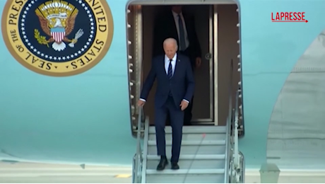 VIDEO Usa, Biden arriva a Las Vegas per la campagna elettorale- LaPresse