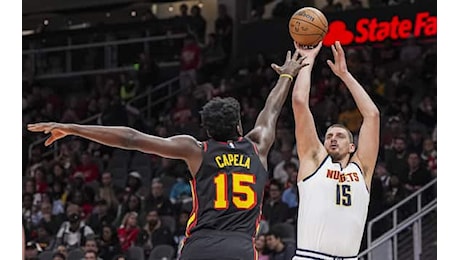 NBA, Nikola Jokic mostruoso: dopo i 56 punti di ieri, altri 48 punti contro Atlanta. VIDEO