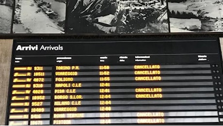 Sciopero treni a Firenze, tanti i treni cancellati alla stazione Santa Maria Novella