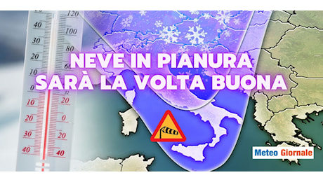 Meteo: si rischia il NEVONE in pianura, prima al Nord, poi al Centro ITALIA