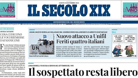 La prima pagina de Il Secolo XIX : Vieira si presenta: 'Serve la passione che hanno i tifosi'