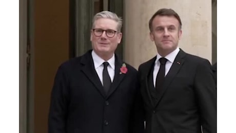 Starmer da Macron all'Eliseo prima della cerimonia per l'11 novembre