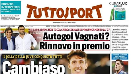 Tuttosport in apertura: Cambiaso boom: due no al Real Madrid