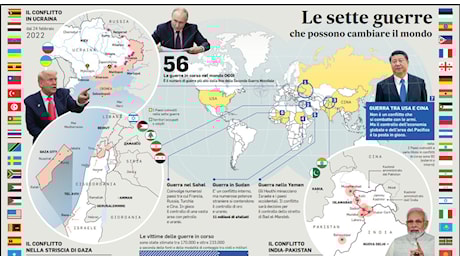 «Terza guerra mondiale a pezzi», la profezia di Papa Francesco del 2014: la (nuova) mappa dei conflitti