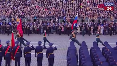 La parata militare sulla Piazza Rossa di Mosca