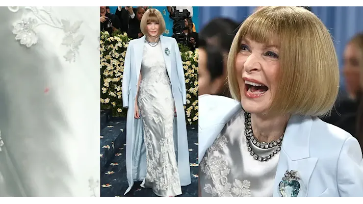 Anna Wintour e la macchia misteriosa: il dettaglio che ha fatto discutere al Met Gala 2025 - Look da Vip Anna Wintour e la macchia misteriosa: il dettaglio che ha fatto discutere al Met Gala 2025 - Look da Vip