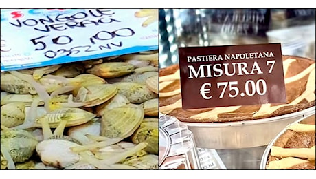 Vongole a oltre 50 euro, Pastiera a 75 euro: a Napoli il Natale quest’anno è una mazzata