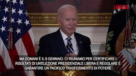 Capitol Hill, Joe Biden: Un giorno che spero non verrà dato più per scontato