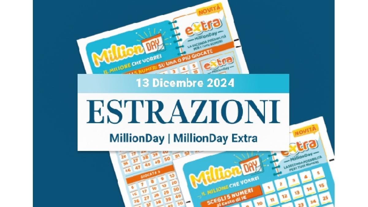 MillionDay E MillionDay Extra: Le Estrazioni Delle 13 E Delle 20.30 Del ...