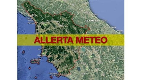 Allerta Meteo Toscana: anche domani codice giallo per rischio idraulico e idrogeologico