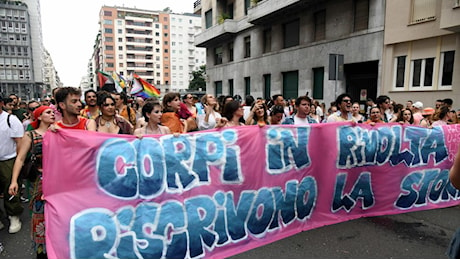 Milano Pride, «frociaggine» sui cartelli in risposta al papa. Cartonato di Fontana, il governatore: Pd non sa stare senza di me