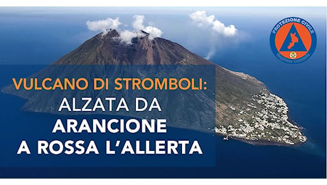 Attività eruttiva a Stromboli allerta rossa anche per le coste del Tirreno cosentino