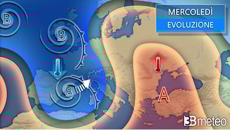 Avviso meteo: ciclone sull'Italia tra mercoledì e giovedì. Intenso maltempo su diverse regioni, possibili nubifragi