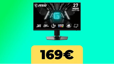 Il monitor da gaming MSI G272QPF è in forte sconto per il Black Friday di Amazon