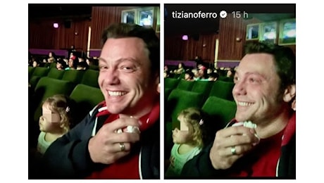 Tiziano Ferro al cinema con i figli, si commuove per Inside Out 2: Papà ansioso, un pianto ininterrotto