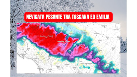 NEVE: POSSIBILI ACCUMULI ECCEZIONALI TRA TOSCANA ED EMILIA ROMAGNA – METEO