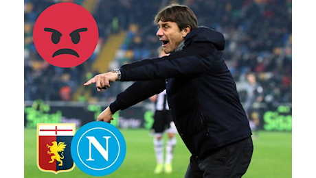 Conte furioso dopo Genoa-Napoli, il retroscena nello spogliatoio: parole durissime