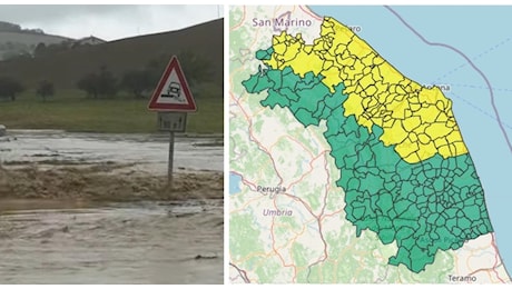 Maltempo senza tregua: ancora allerta meteo per temporali nelle zone già colpite delle Marche