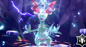 Pokémon Scarlatto e Violetto: arriva Sceptile con l'Emblema della Forza Assoluta nei Raid Teracristal