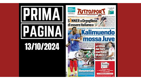 Prima pagina Tuttosport: Ricci parla del Torino e del mercato