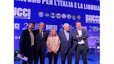 Meloni si congratula con Bucci: Fiducia al centrodestra unito