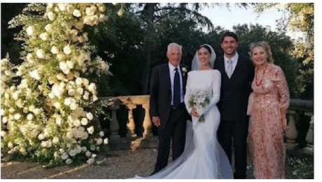 Mara Mosole, compagna di Francesco Moser, fa il debutto ufficiale in famiglia al matrimonio di Ignazio e Cecilia Rodriguez