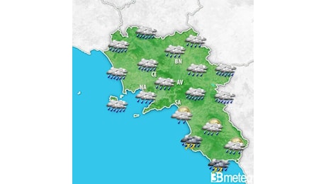 Meteo Campania - Torna il maltempo con piogge e temporali, anche a Napoli. Ecco quando