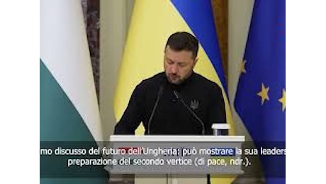 Zelensky a Orbán in visita a Kiev: “Prepariamo insieme il secondo vertice sulla pace”