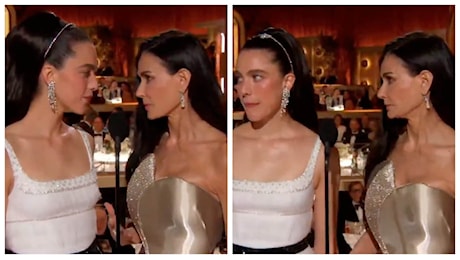 Demi Moore e Margaret Qualley discutono ai Golden Globe, ma è la scena del film in cui sono protagoniste