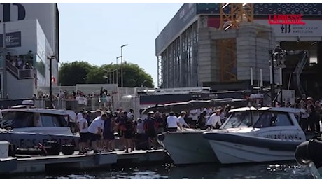 Luis Vuitton Cup, l'esultanza del team Ineos Britannia