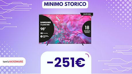 E se il cinema fosse a casa tua? Non preoccuparti, ci pensa questa Smart TV Samsung da 98 pollici!