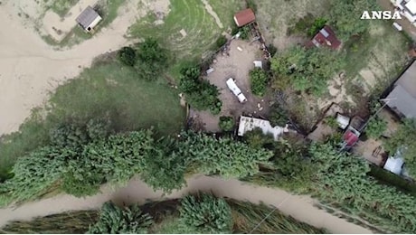 Maltempo, i danni dell'alluvione alle Badie: le immagini dal drone