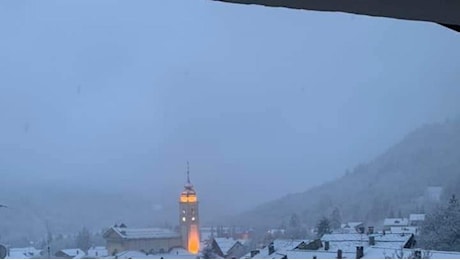 Prima neve in Piemonte, le immagini