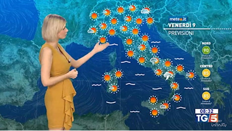 Meteo 9 agosto, verso un weekend bollente: punte vicine ai 40 gradi