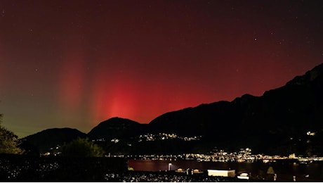 L’aurora tinge di rosso i cieli in Ticino