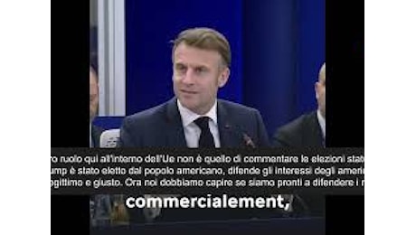 VIDEO: Macron: Trump difende interessi Usa, noi siamo pronti a difendere i nostri?