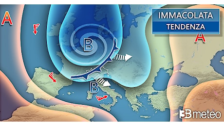 Meteo, arriva la burrasca dell'Immacolata: settimana di piogge, venti, freddo e neve nella penisola